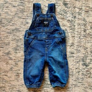 Oshkosh B’Gosh Baby Soft Knit-Like Denim Overalls Jumper